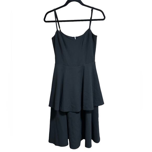 Dress The Population Black Yasmin Tiered Dress Size X-Small - Picture 7 of 9